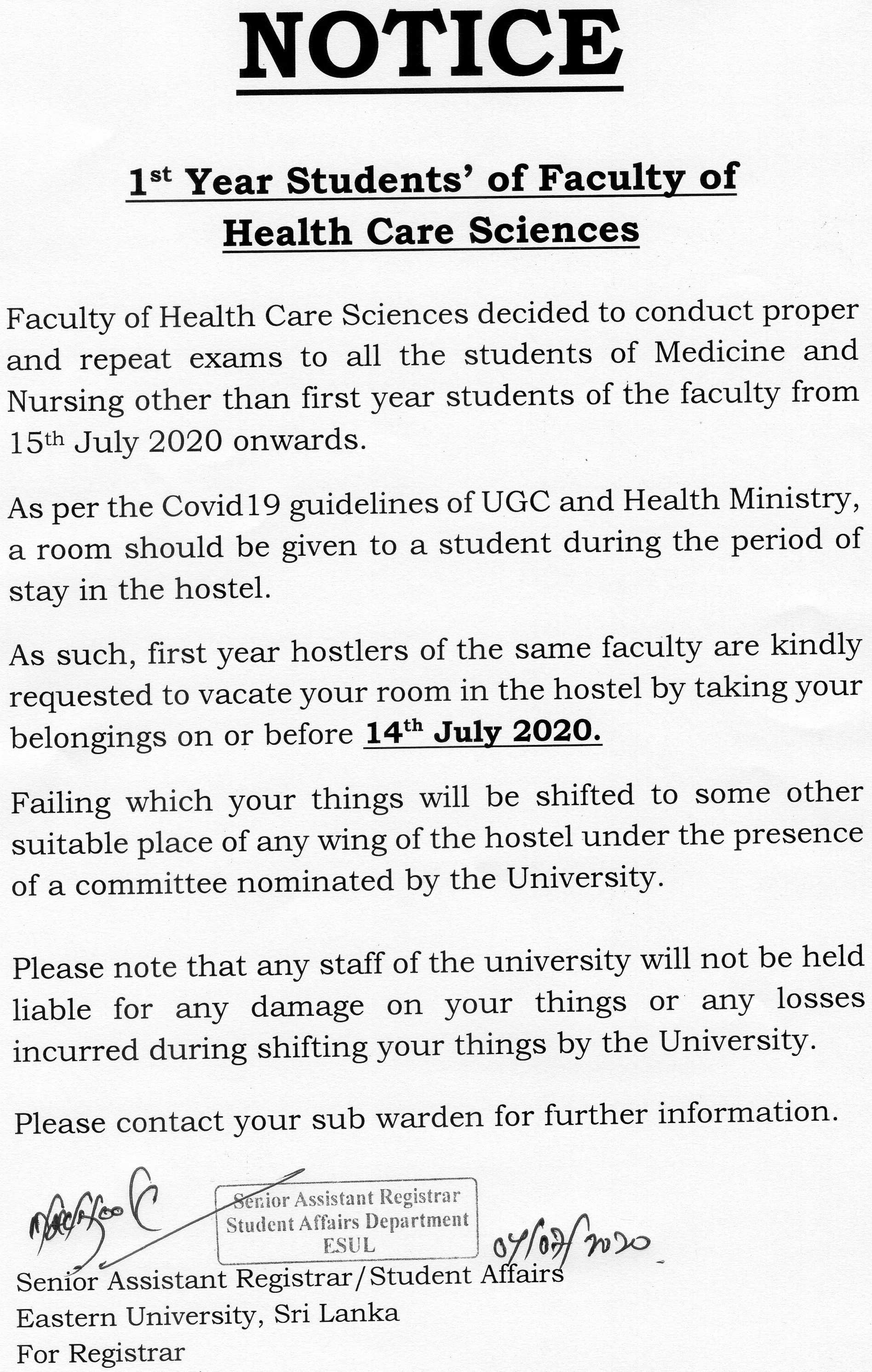 Notice